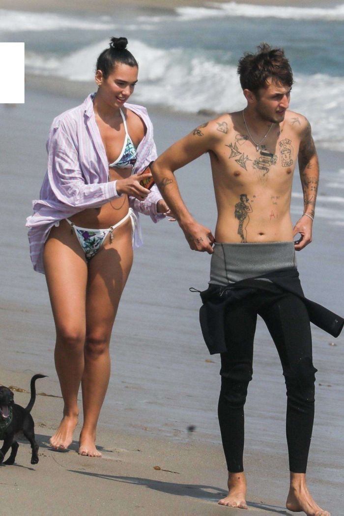 Dua Lipa Candids In Bikini At The Beach In Malibu