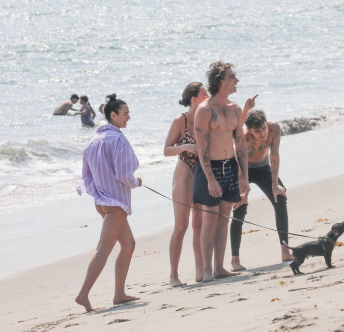 Dua Lipa Candids In Bikini At The Beach In Malibu