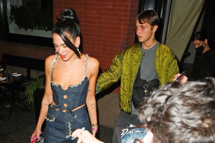 Dua Lipa Spotted Outside The Mercer Hotel In New York