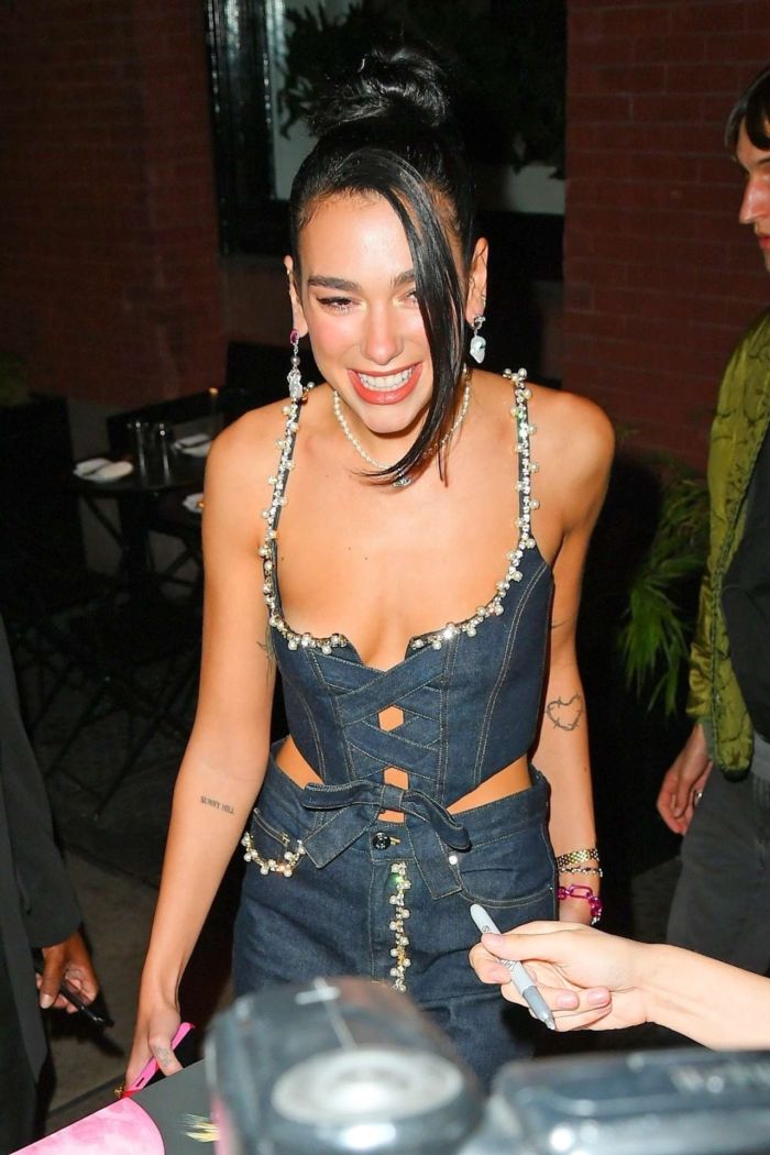 Dua Lipa Spotted Outside The Mercer Hotel In New York