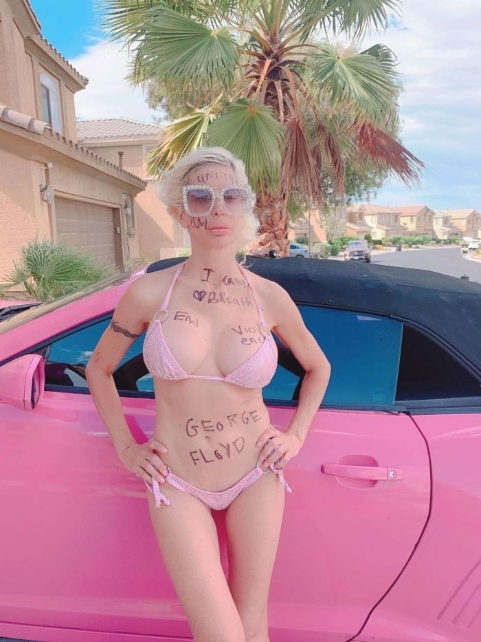 Frenchy Morgan In Bikini To Support for BLM and Anger Over The Death Of George Floyd