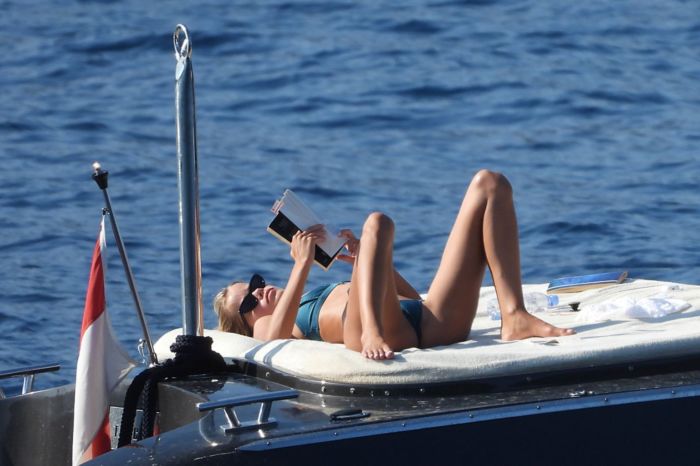 Frida Aasen And Boyfriend Tommy Chiabra On A Yacht In South Of France