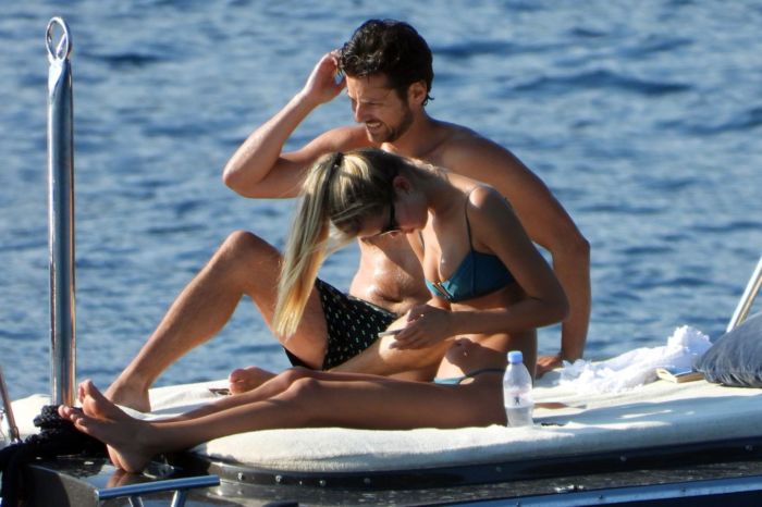 Frida Aasen And Boyfriend Tommy Chiabra On A Yacht In South Of France