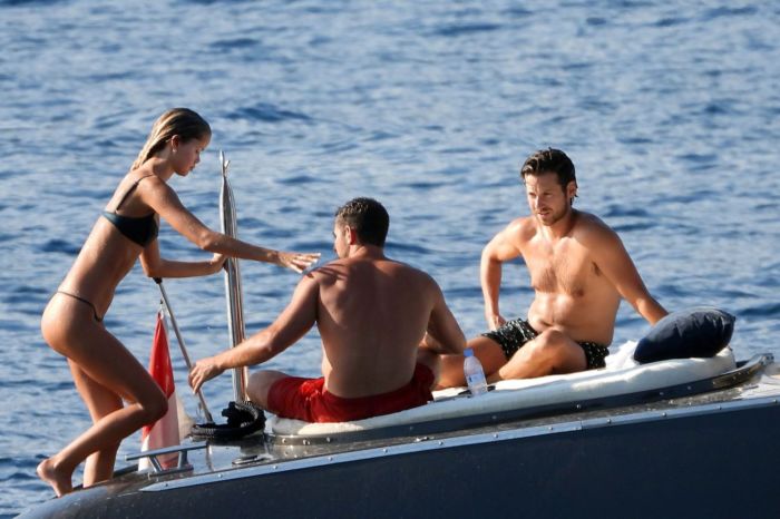 Frida Aasen And Boyfriend Tommy Chiabra On A Yacht In South Of France