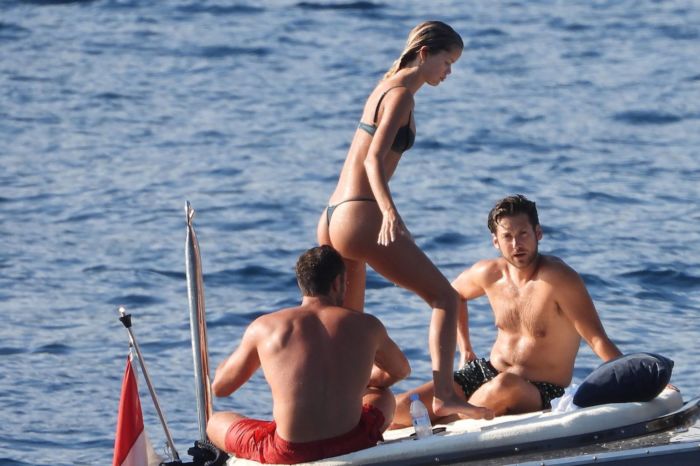 Frida Aasen And Boyfriend Tommy Chiabra On A Yacht In South Of France