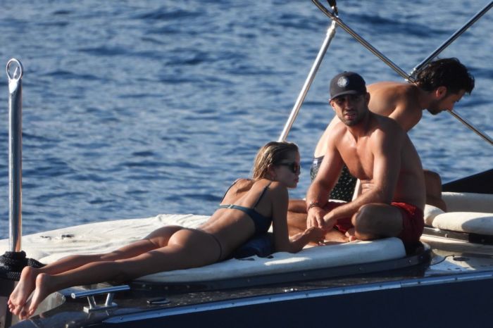 Frida Aasen And Boyfriend Tommy Chiabra On A Yacht In South Of France