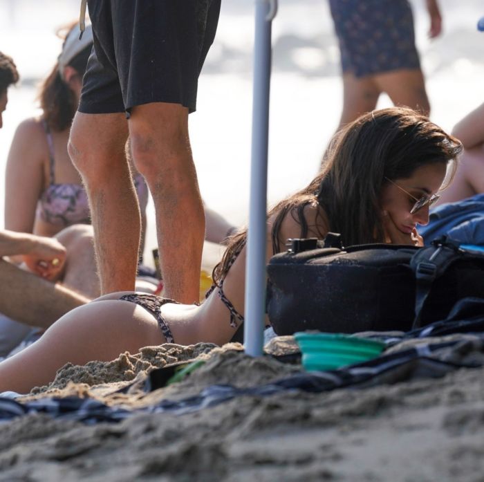 Ines De Ramon Relaxing In A Bikini At Beach In Malibu