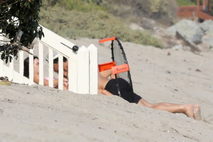 Kendall Jenner Candids In A Bikini At A Beach In Malibu
