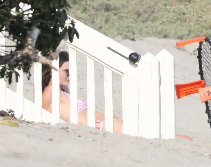 Kendall Jenner Candids In A Bikini At A Beach In Malibu