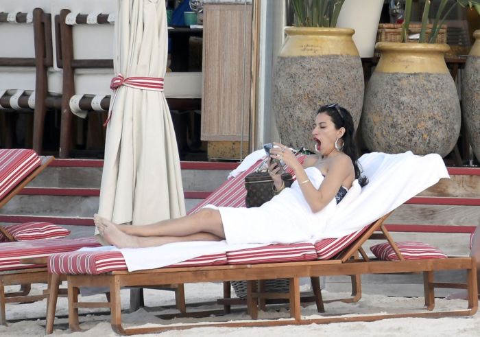 Lexy Panterra Candids In Bikini On The Beach In St Barths