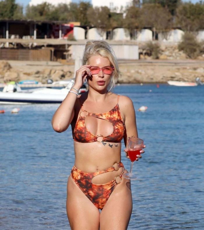 Lottie Moss Looks Sensational In PrettyLittleThing Bikini In Mykonos