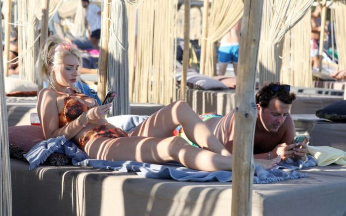 Lottie Moss Looks Sensational In PrettyLittleThing Bikini In Mykonos