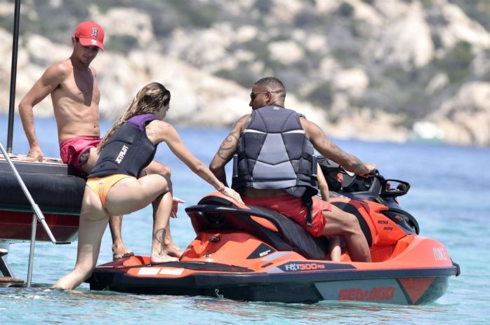 Melissa Satta And Kevin Prince Boateng Enjoying Their Holiday In Sardinia