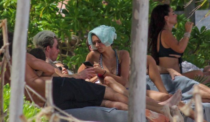 Nina Dobrev And Shaun White Vacationing At The Beach In Tulum