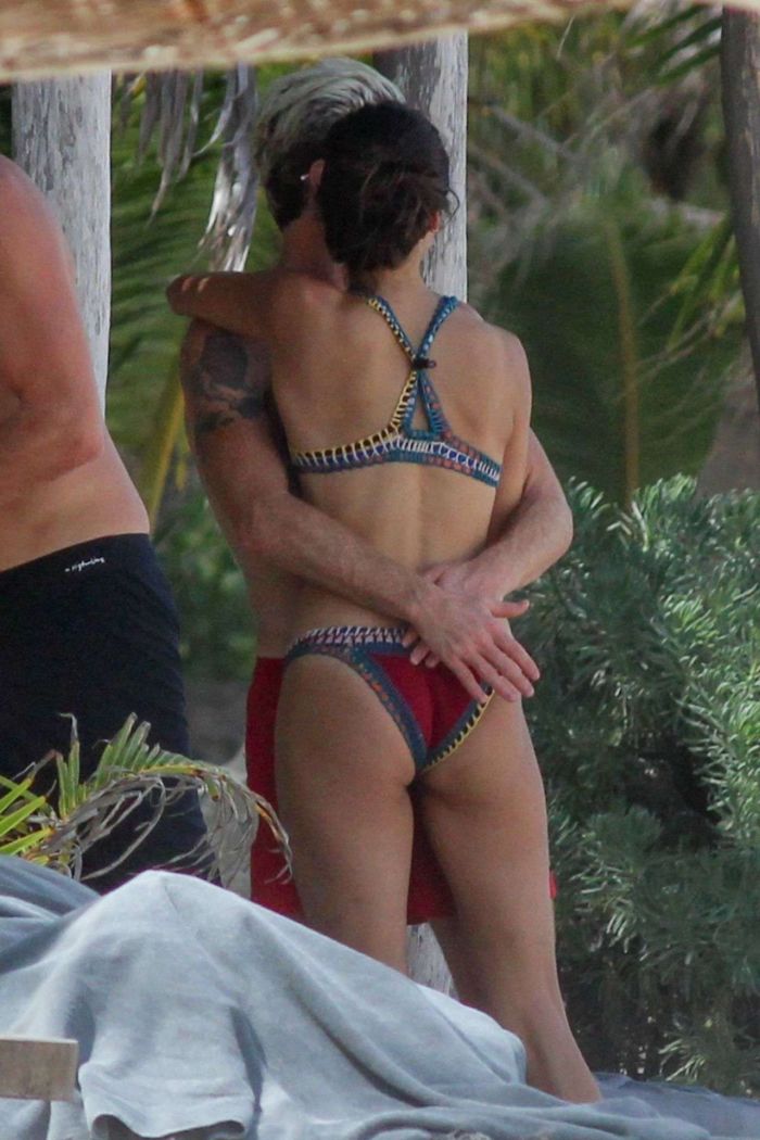 Nina Dobrev And Shaun White Vacationing At The Beach In Tulum