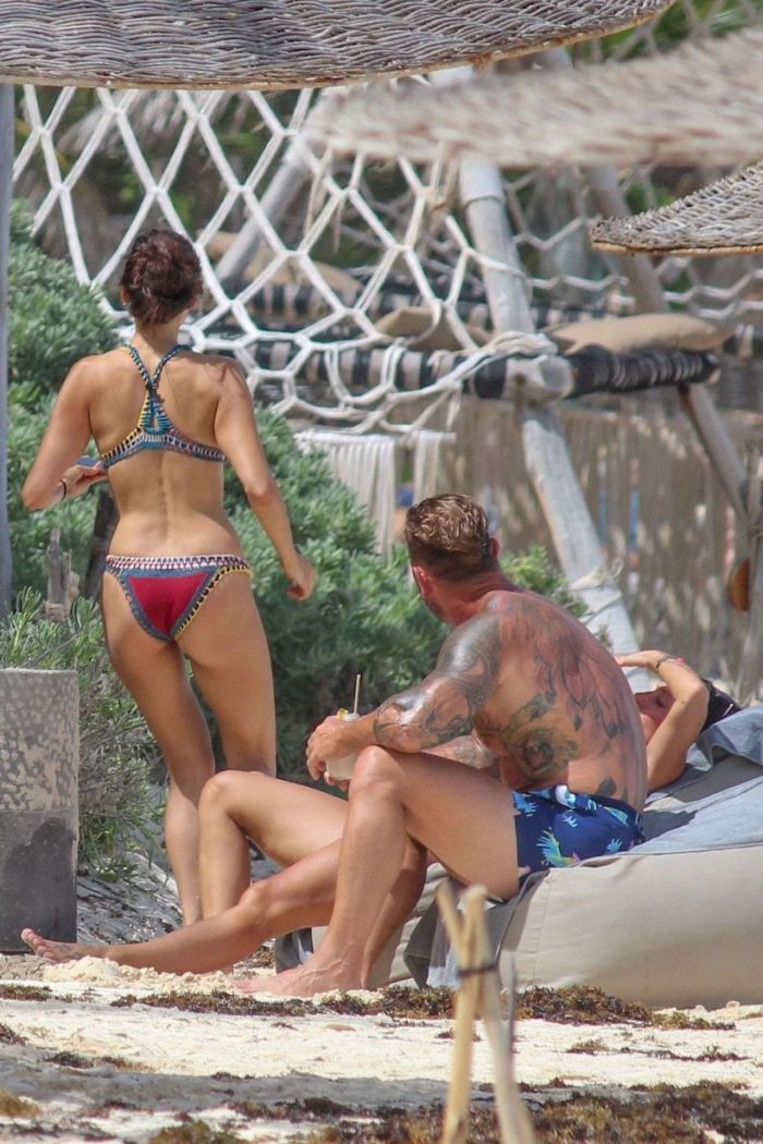 Nina Dobrev And Shaun White Vacationing At The Beach In Tulum