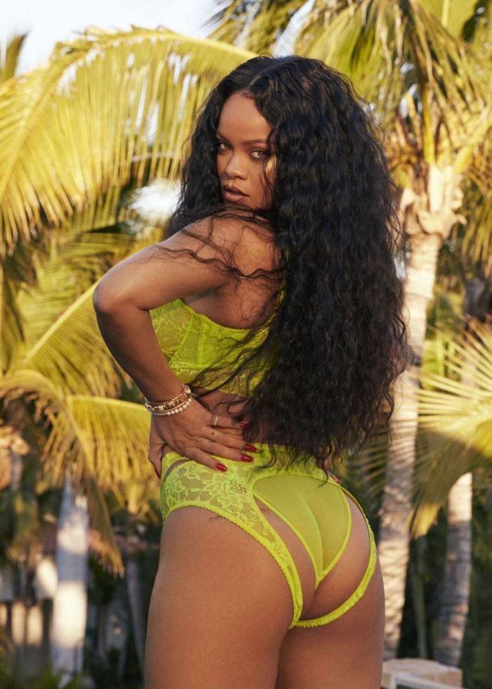 Rihanna Poses For Savage X Fenty Lingerie Shoot
