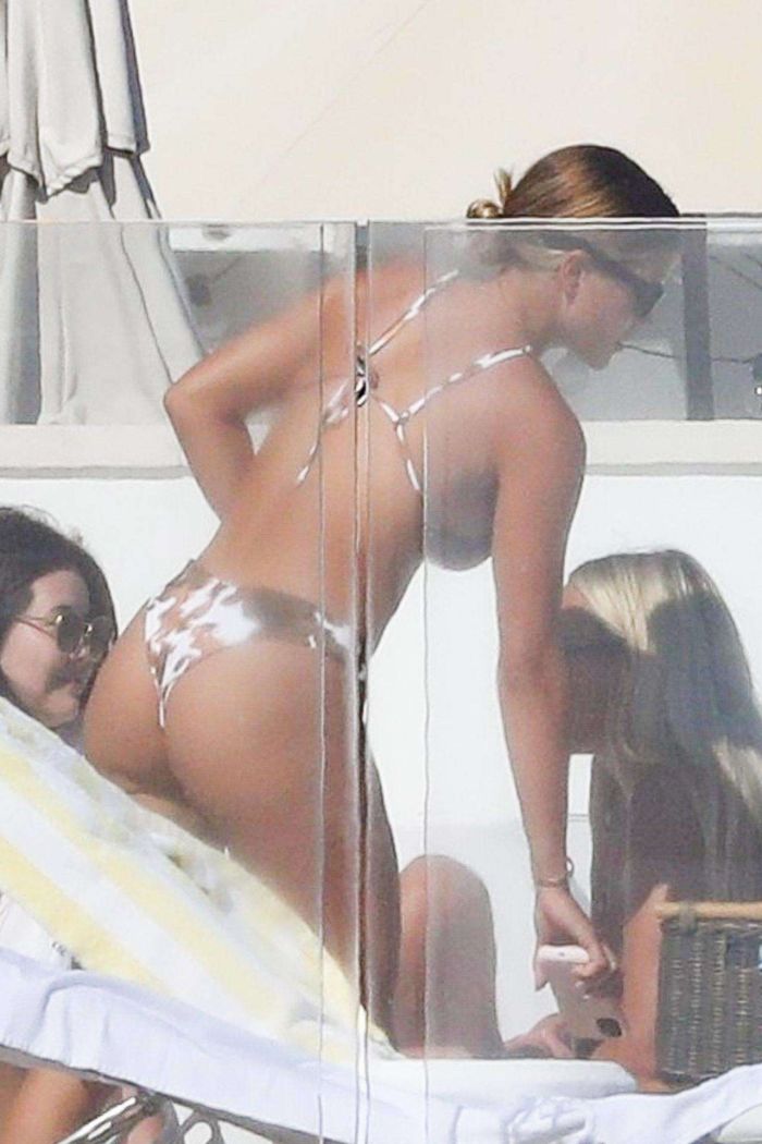 Sofia Richie Candids In Bikini At A Pool In Malibu