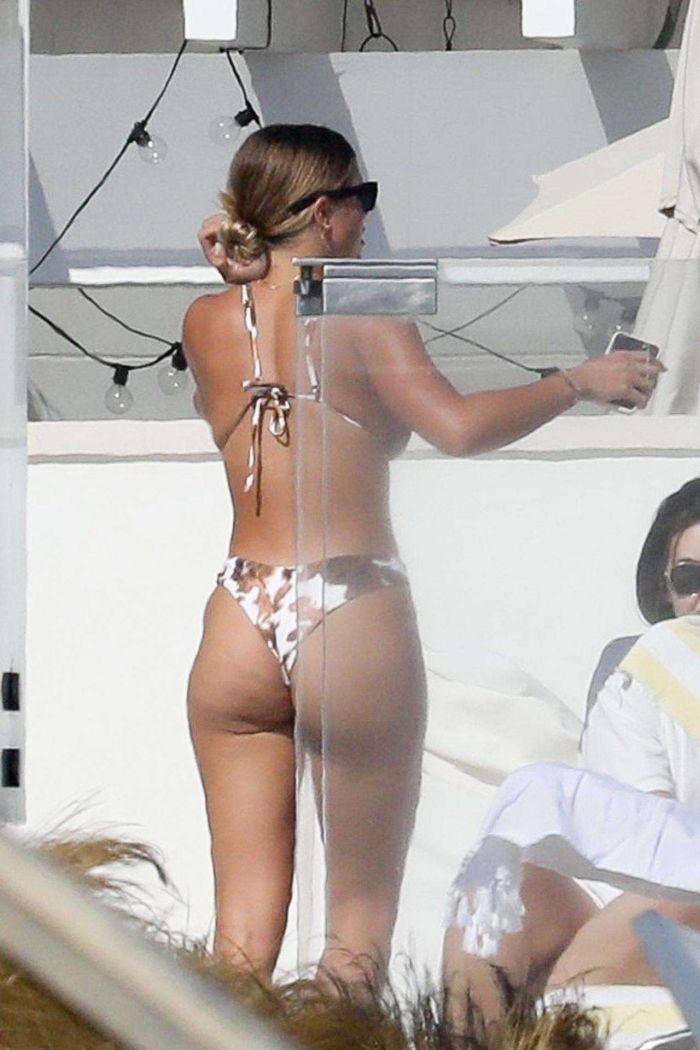 Sofia Richie Candids In Bikini At A Pool In Malibu